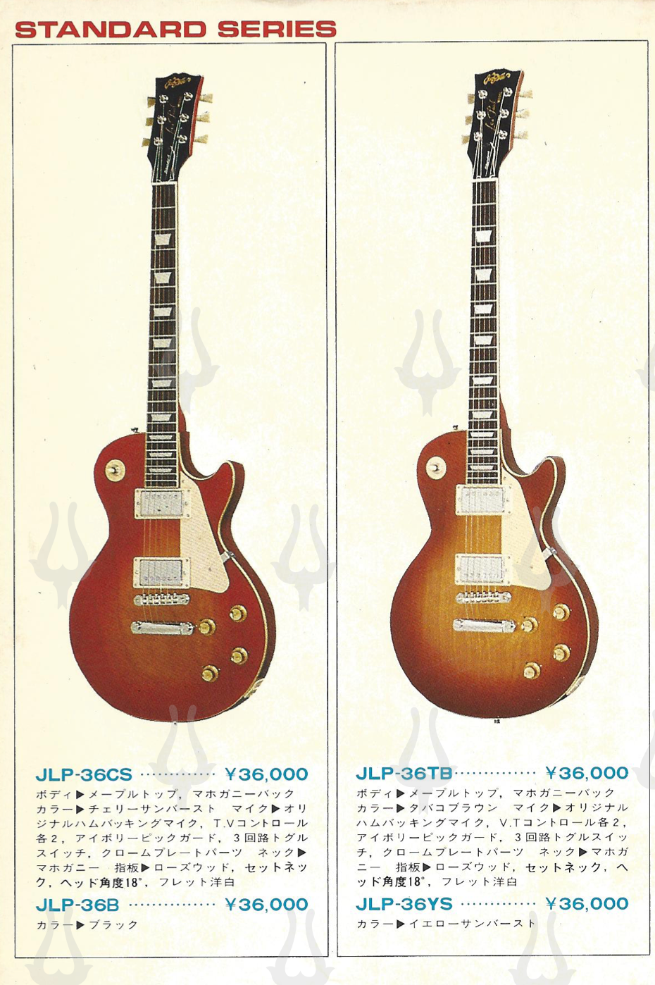 JooDee Standard Series JLP-36. Maple top, mahogany back. Entry
